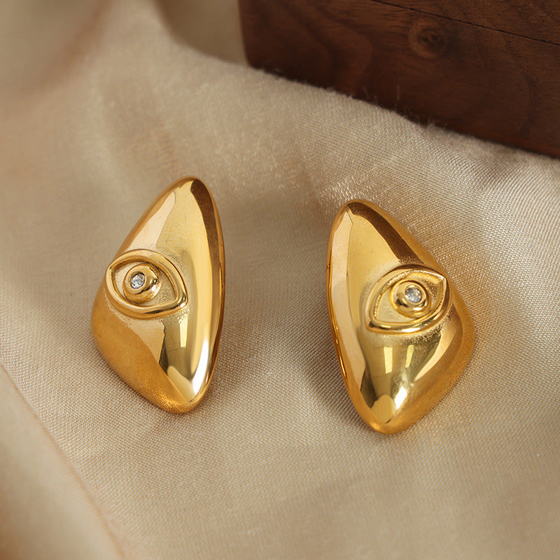 Elegant Geometric Gold-Plated Earrings for Stylish Women