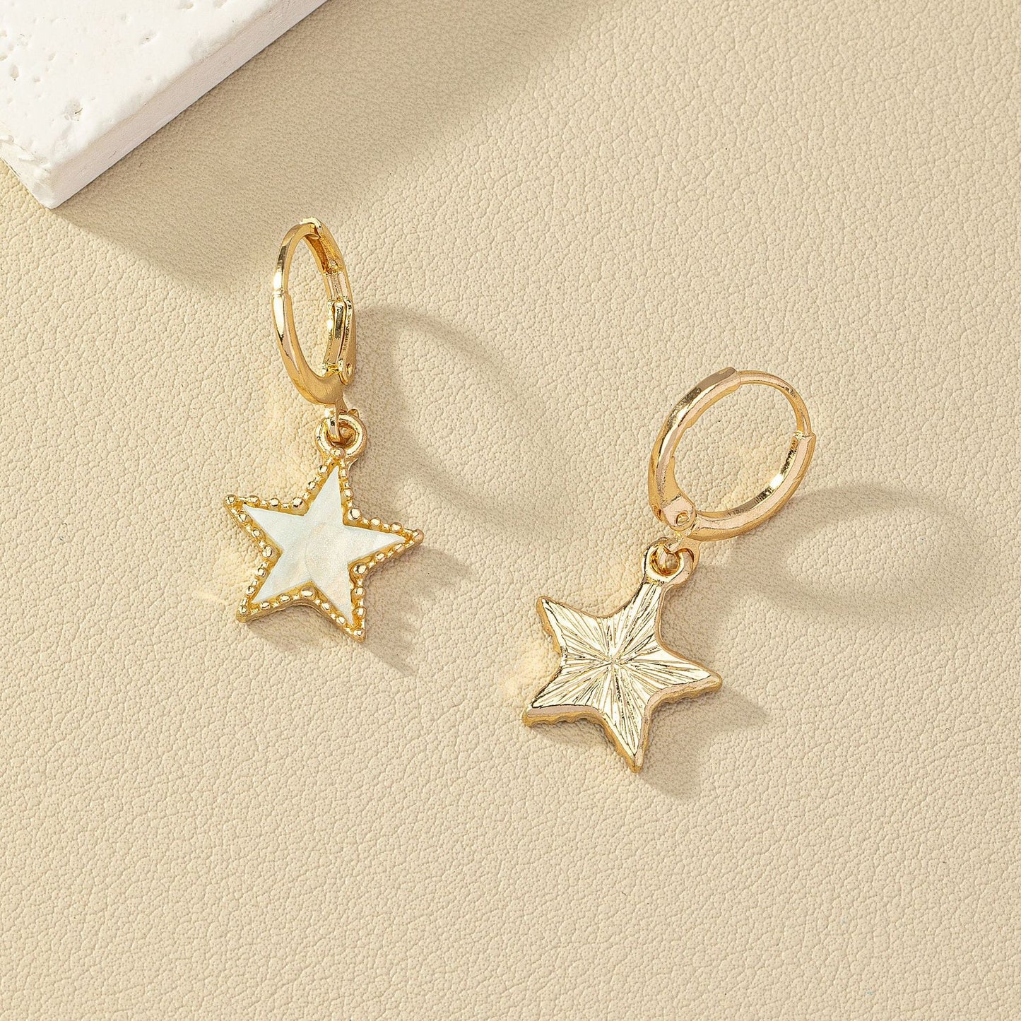 Chic Starry Alloy Earrings Set from Vienna Verve Collection