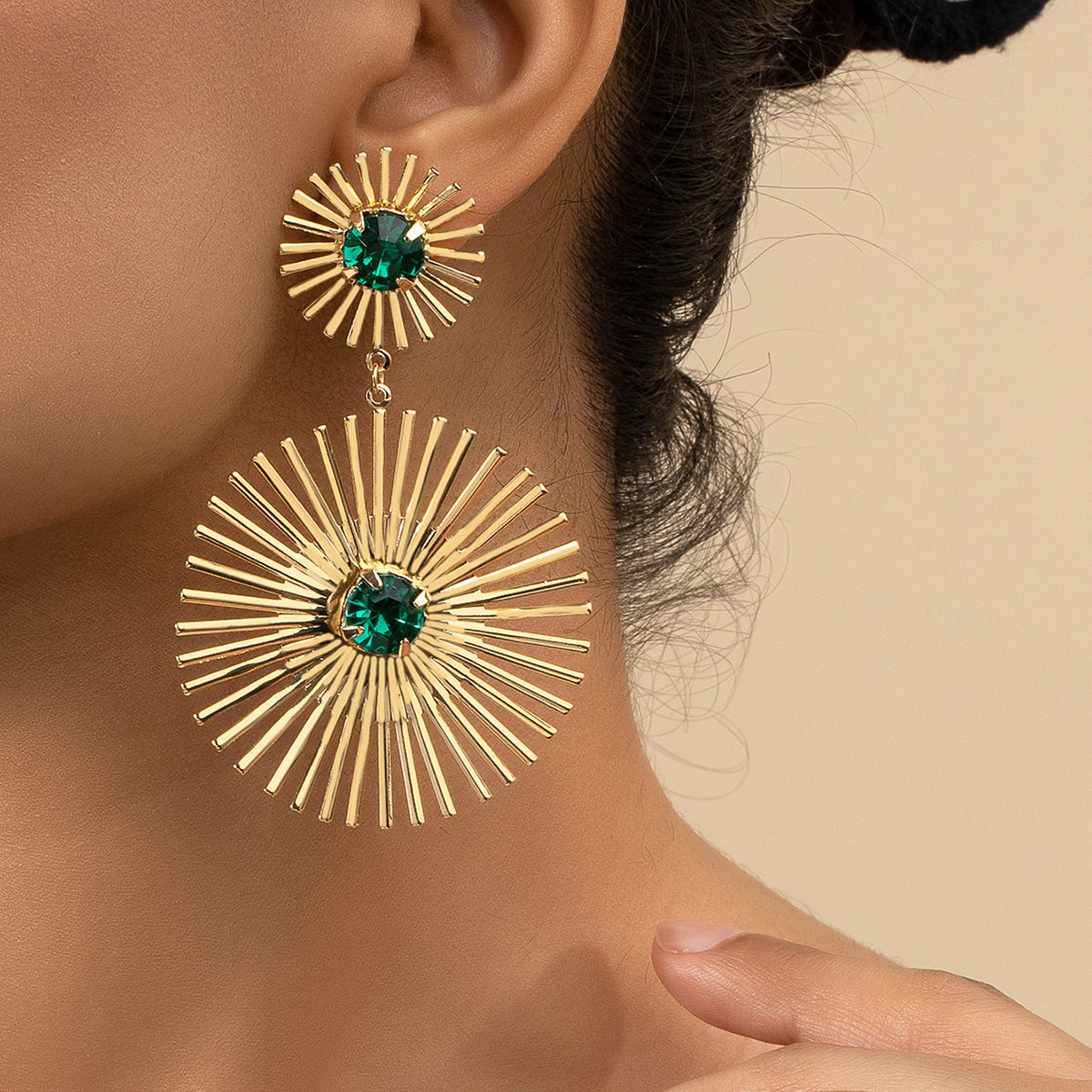 Sunflower Sunburst Earrings - Vienna Verve Collection