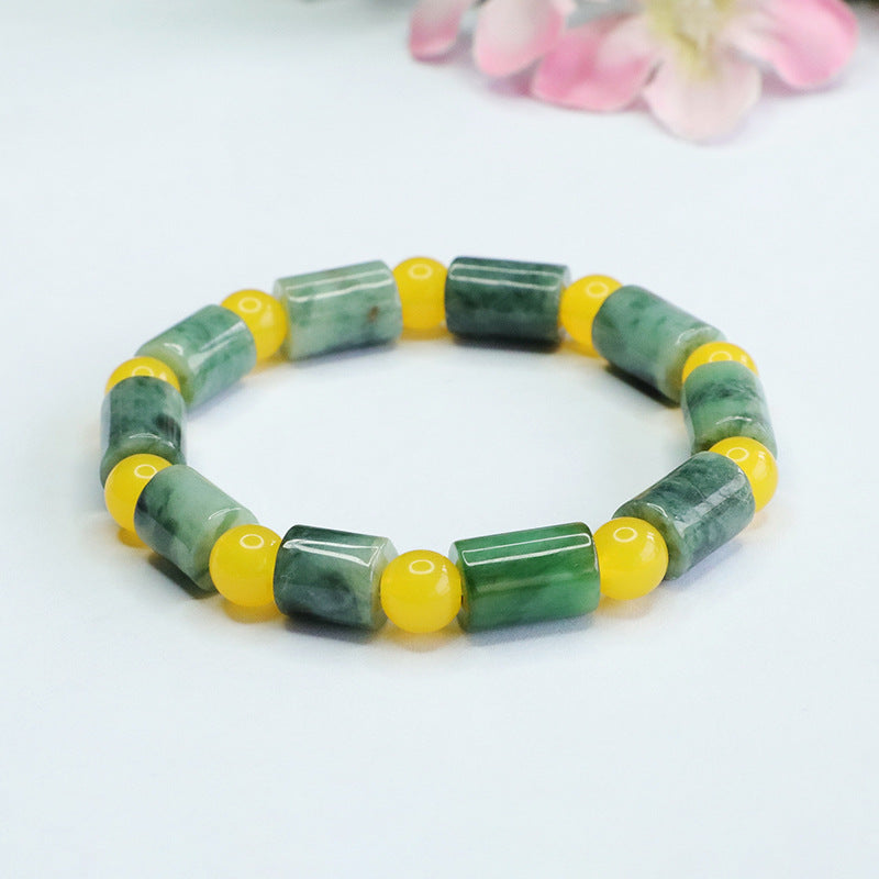 Jade Fortune's Favor Sterling Silver Bracelet