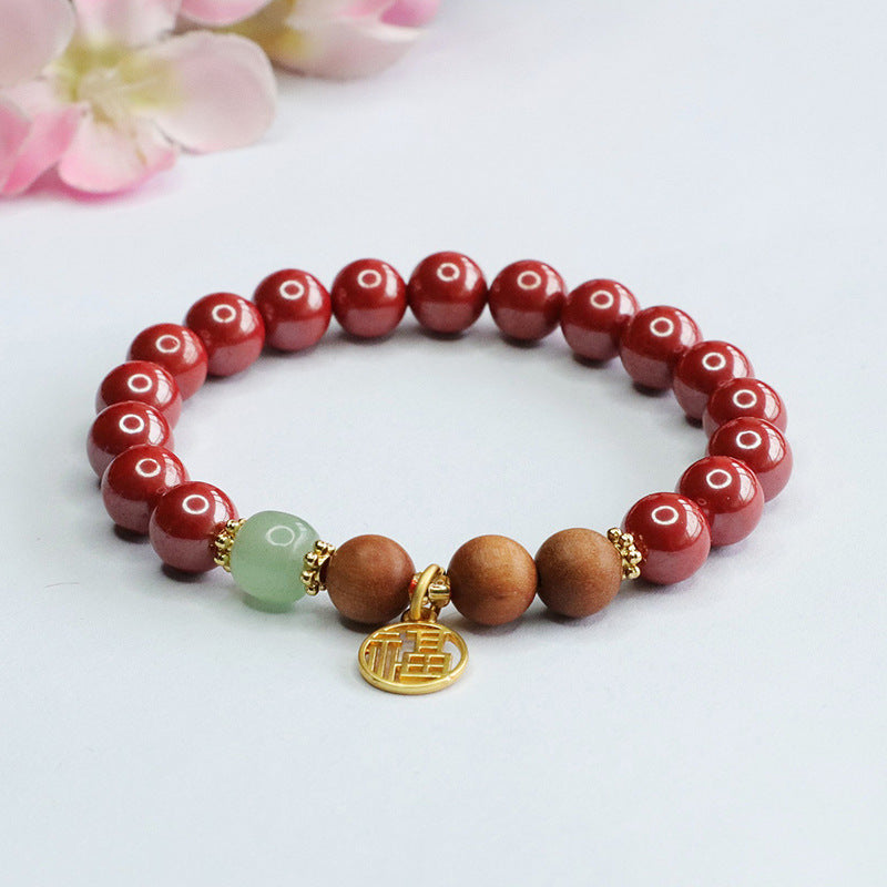 Emperor Sandalwood and Cinnabar Fortune Bracelet