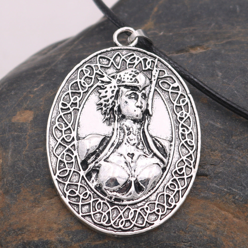 Viking Odina Women's Amulet Pendant Necklace in Norse Legacy Collection