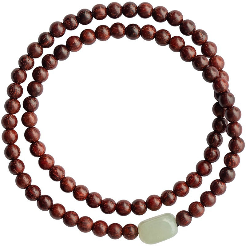 Elegant Fortune's Favor Bracelet with Rosewood and Jade