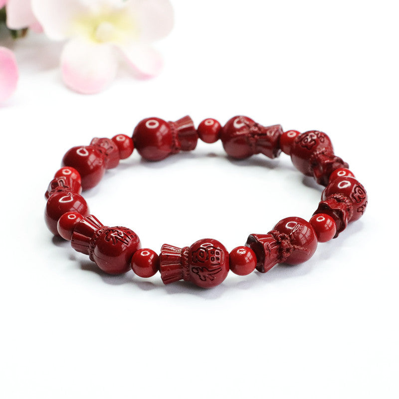 Fortune's Favor Cinnabar Stone Bracelets