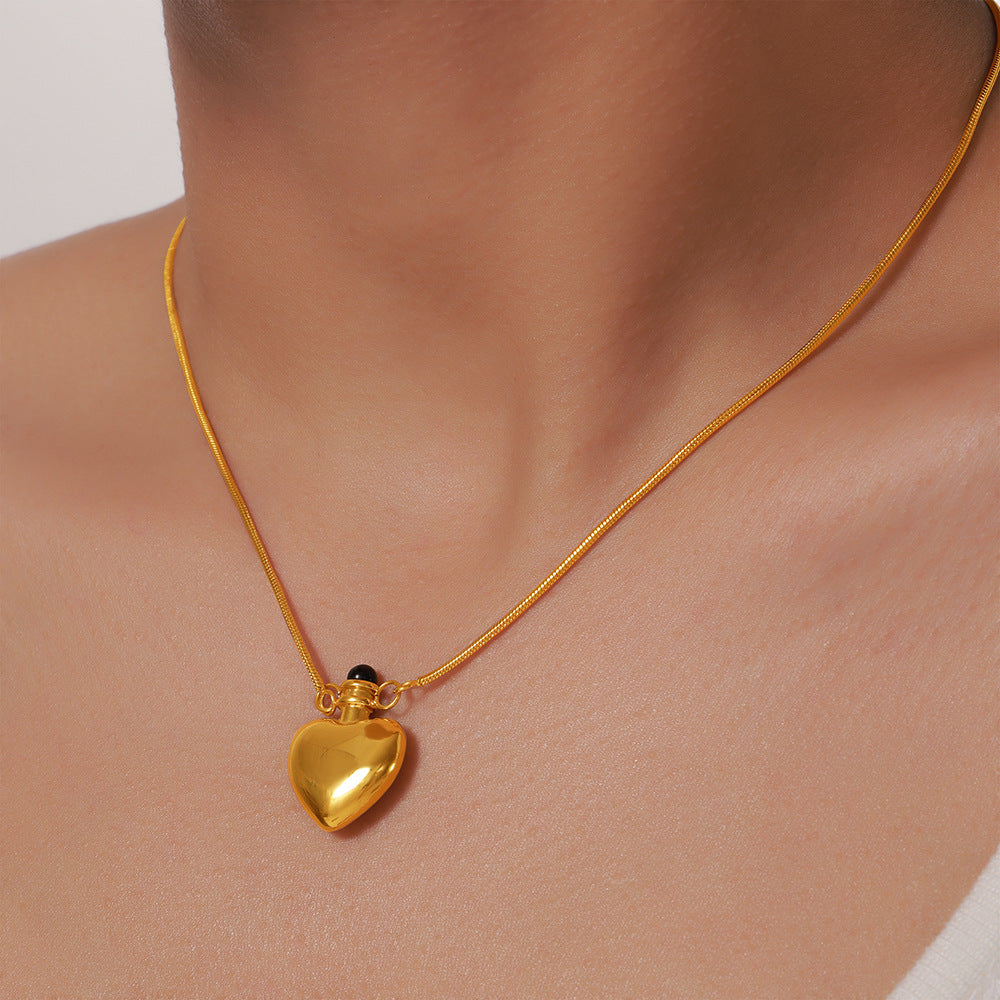 Korean-inspired Love Kettle Glaze Pendant Necklace