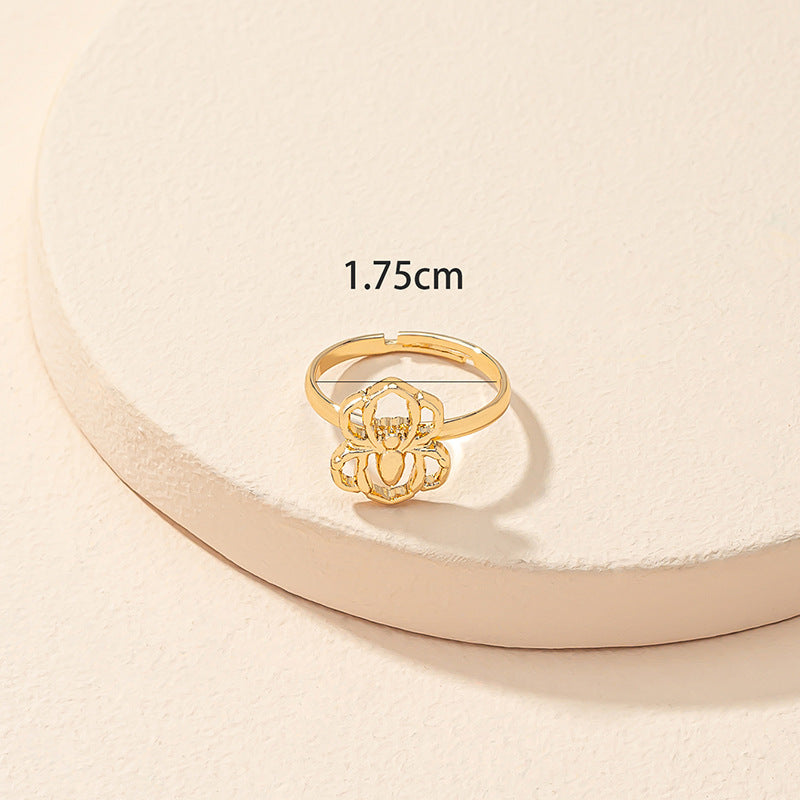 Spider Open Ring - Trendy Alloy Accessory for Fashion-Forward Women