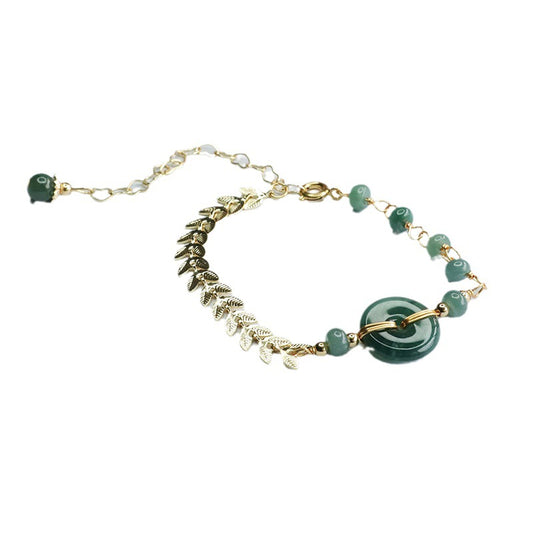 Fortune's Favor Sterling Silver Jade Bracelet