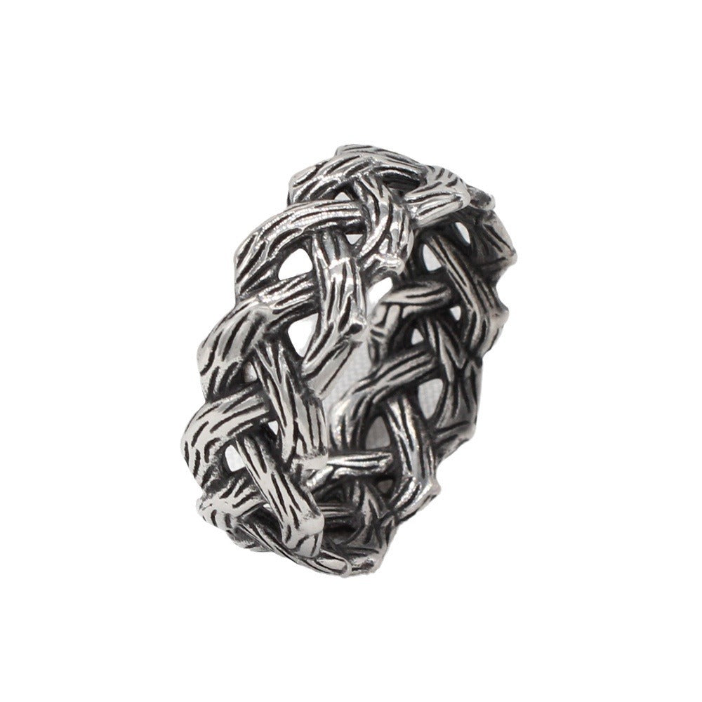 Personalized Retro Viking Celtic Men's Titanium Steel Ring – Wholesale Jewelry for Foreign Trade