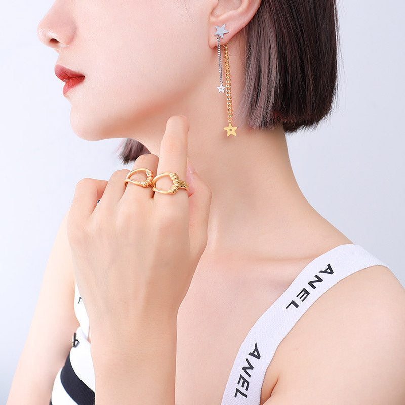 Goddess Vibes Star Tassel Earrings - Korean Instagram Chic Titanium Jewelry