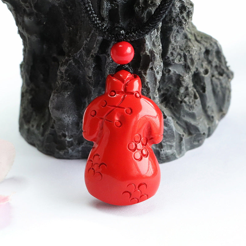 Red Sand Cheongsam Cinnabar Pendant