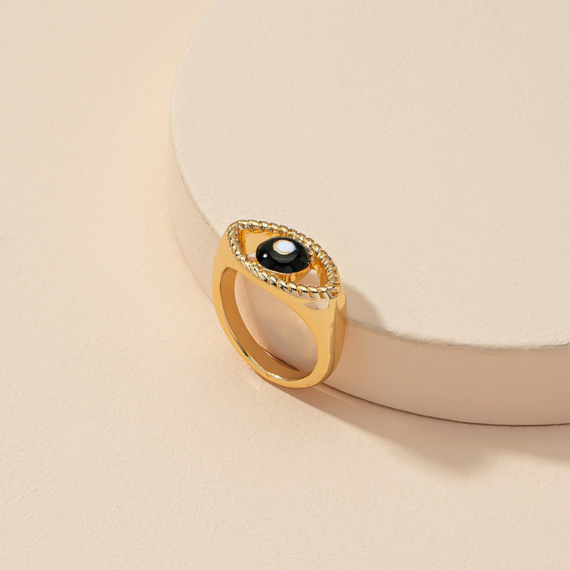 Asymmetric Eye of the Celestial Ring