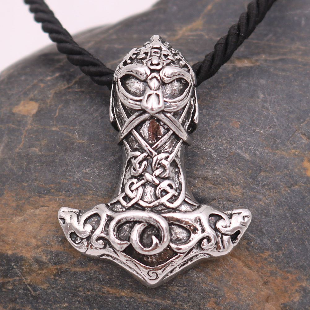 Viking Odin Metal Necklace - Nordic Heritage Collection