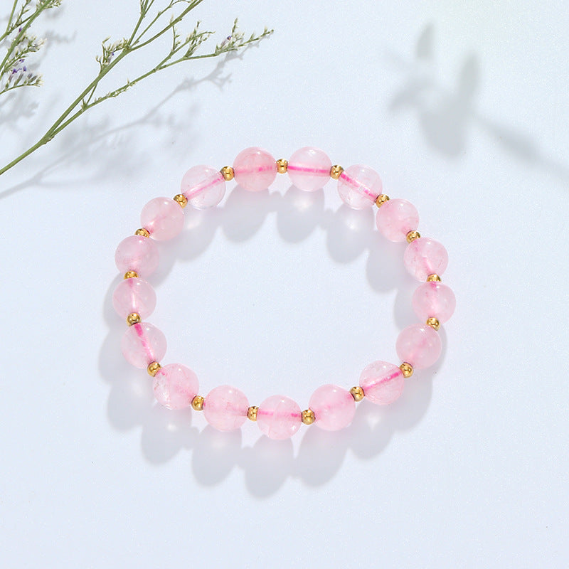 Peach Blossom Crystal Bracelet - Sterling Silver Jewelry Collection