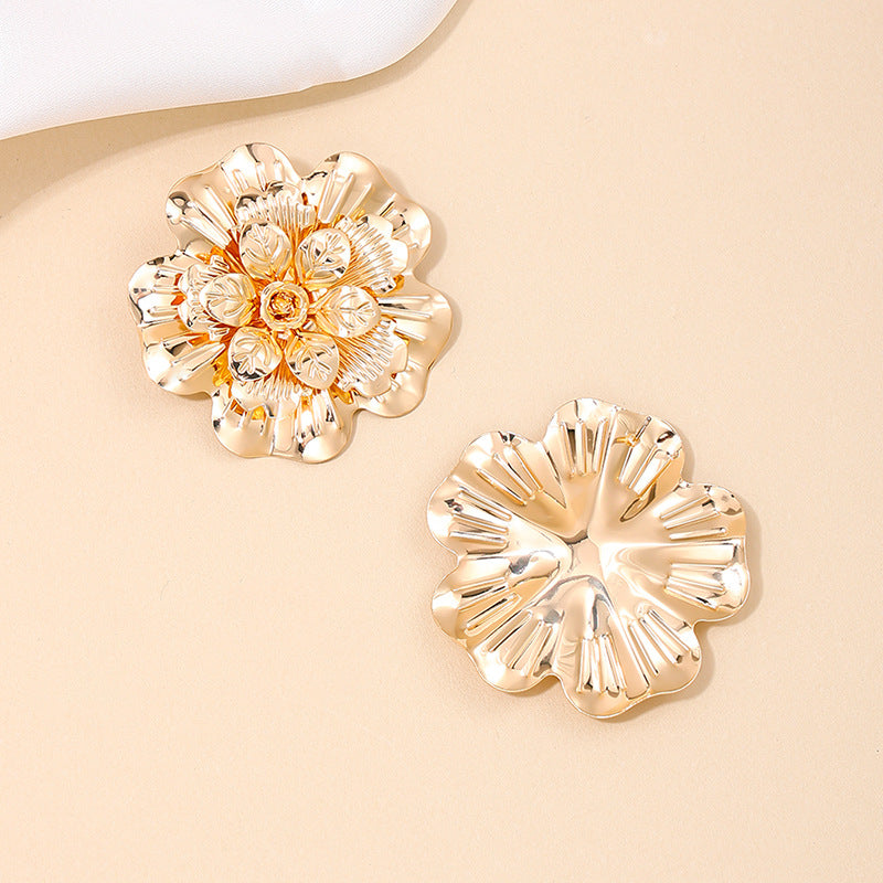 Exaggerated Floral Earrings: Vienna Verve Collection