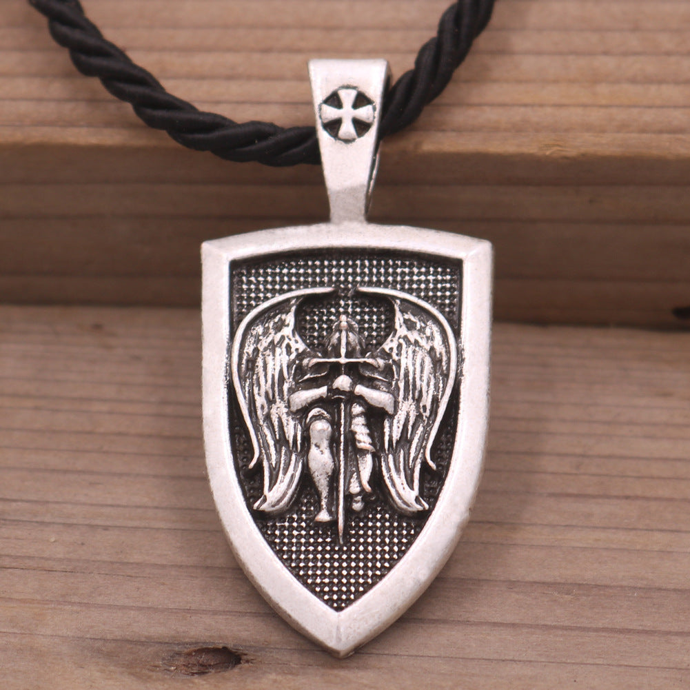 European and American Angel Amulet Necklace - Men's Jewelry from Norse Legacy