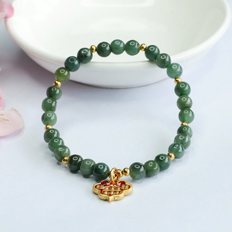 Green Jade Ruyi Abacus Bracelets