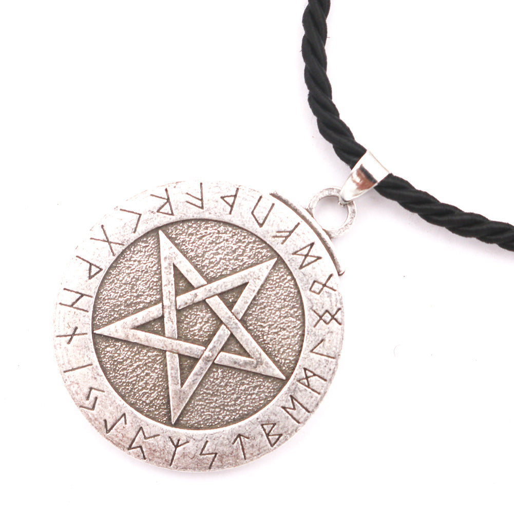 Mystical Rune Pendant Necklace for Men - Norse Legacy Collection