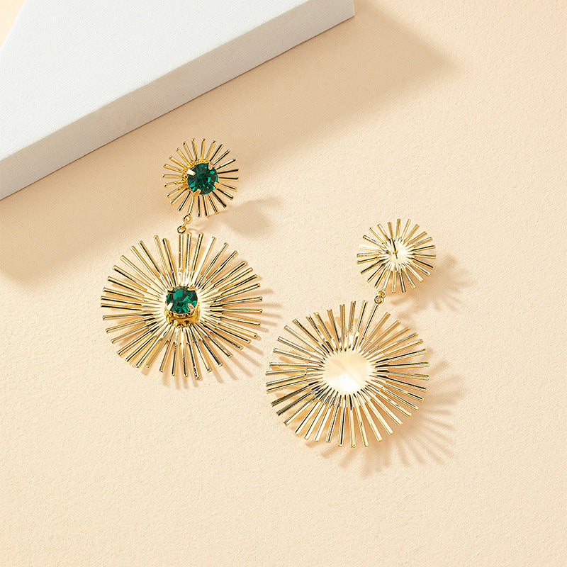 Sunflower Sunburst Earrings - Vienna Verve Collection