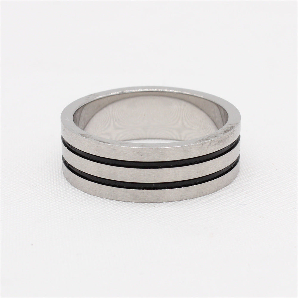 Everyday Genie Titanium Steel Men's Ring - Size 6-13