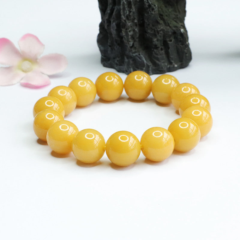 Yellow Jadeite Sterling Silver Bracelet from the Fortune's Favor Collection