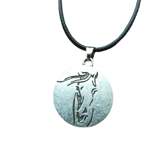 Equestrian Horse Head Necklace Set with Metal Pendants