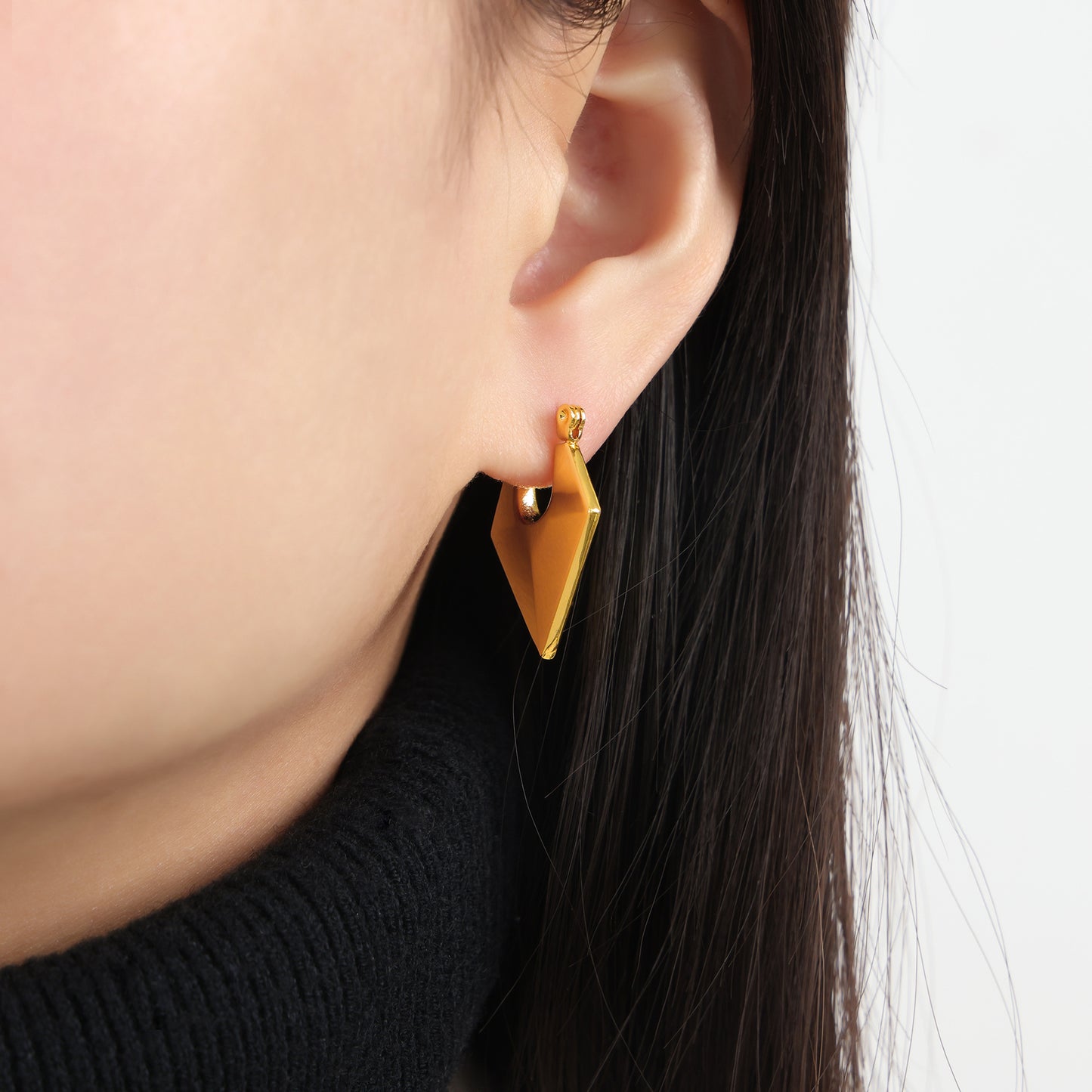 Chic Geometric Gold-Plated Earrings - Everyday Genie Collection