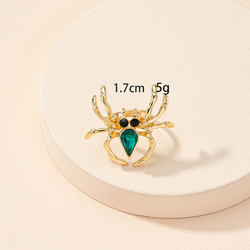 Spider Enchantment Adjustable Ring - Unique Fashion Jewelry Piece