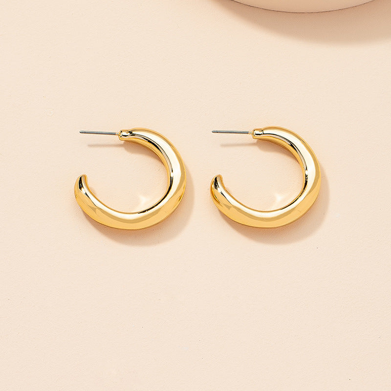 Retro Geometric Metal Earrings by Vienna Verve for Stylish Women