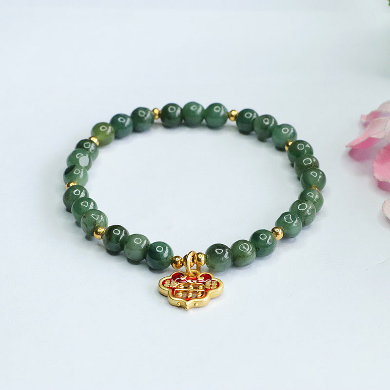 Green Jade Ruyi Abacus Bracelets