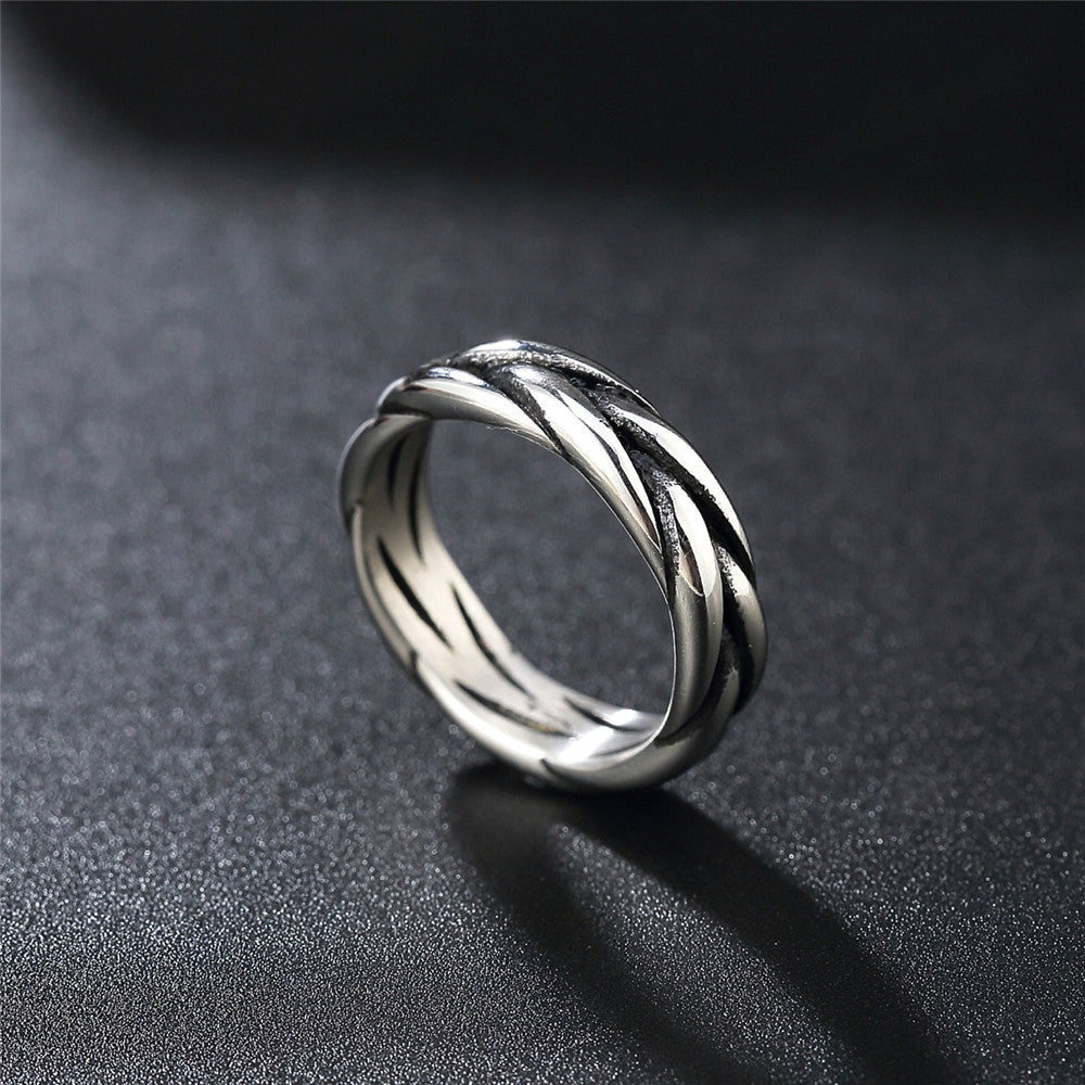 European and American Popular Stainless Steel Ring - Simple and Stylish