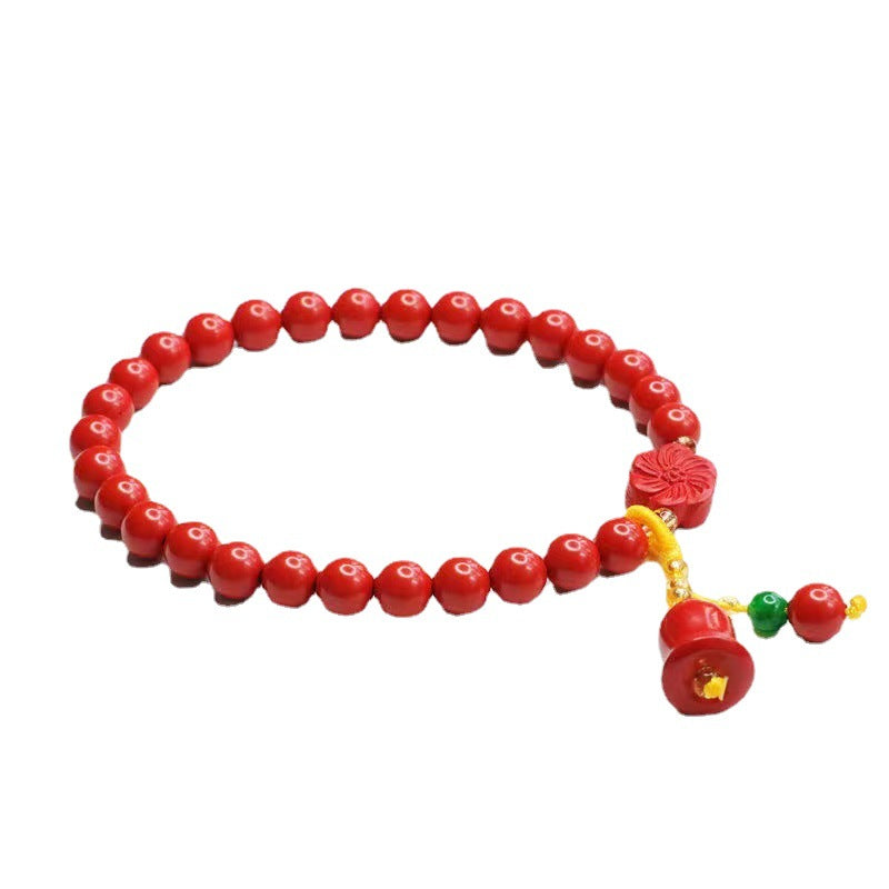 Red Sand Peach Blossom Bell Bracelet