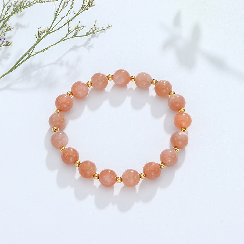 Peach Blossom Crystal Bracelet - Sterling Silver Jewelry Collection