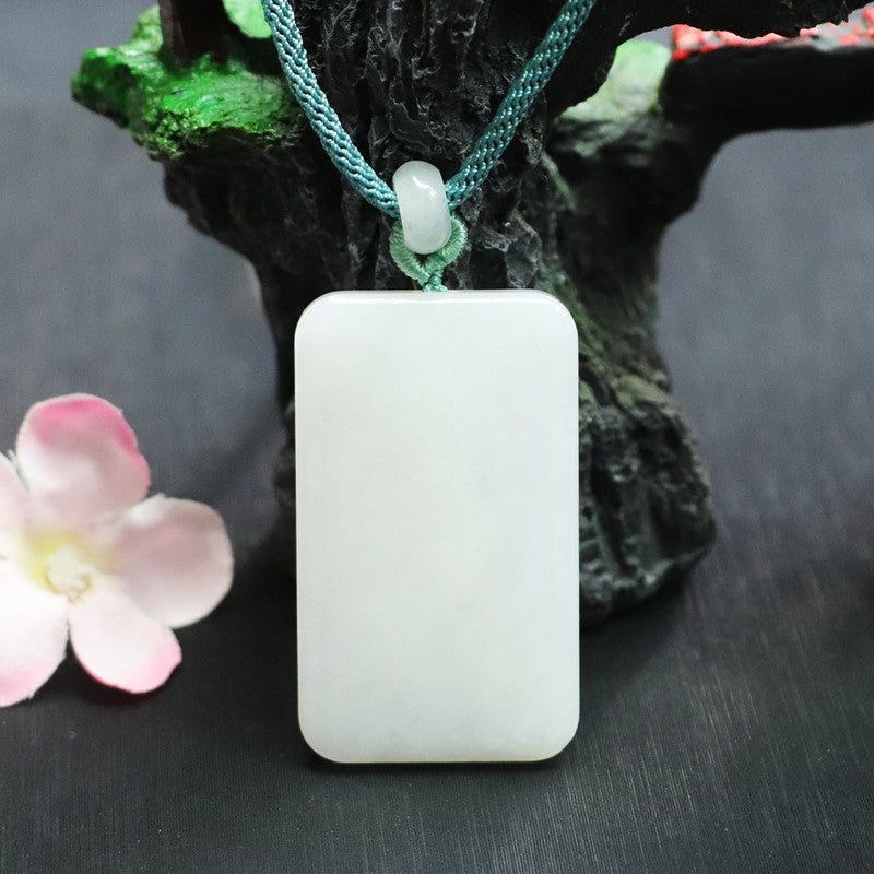 Fortune's Favor Sterling Silver Jade Pendant Necklace