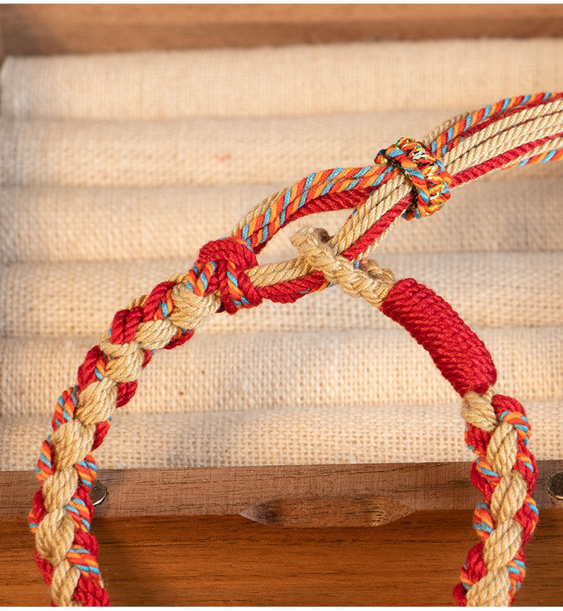 Fortune's Favor Handwoven Copper Bracelet - Valentine's Day Gift for Her