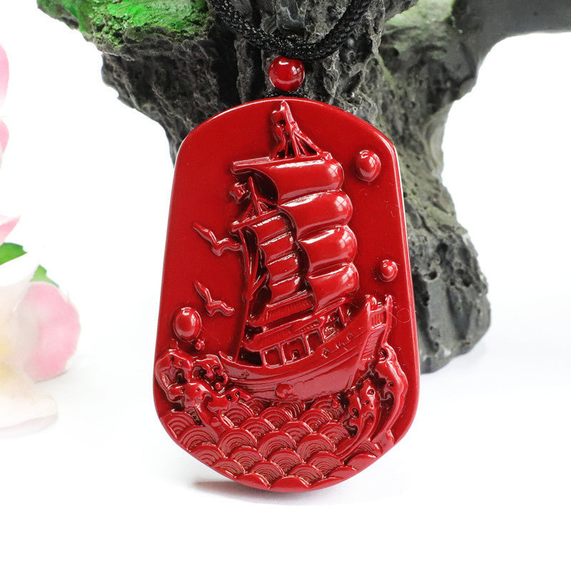 Cinnabar Pendant Smooth Sailing Pendant Jewelry