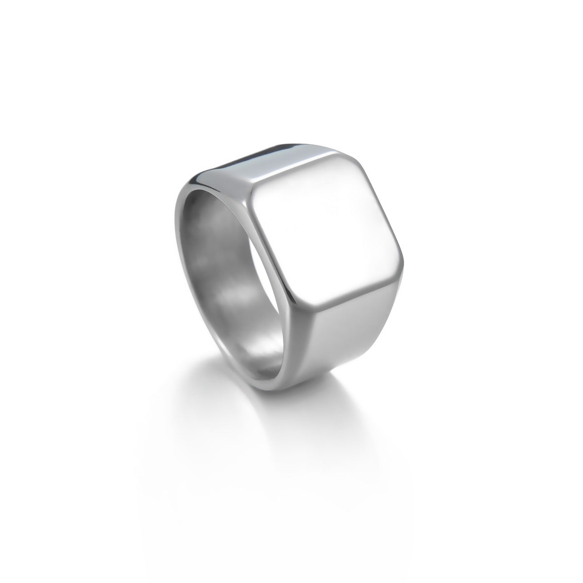 European Style Minimalist Titanium Steel Men's Ring - Wholesale Manufacturer