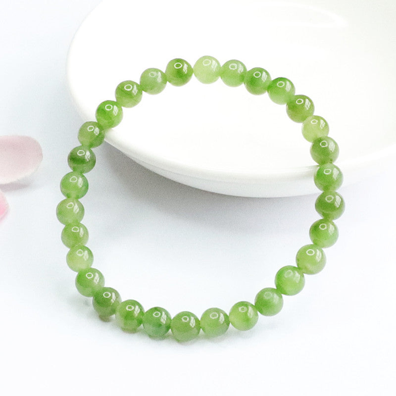 Fortune's Favor Sterling Silver Jade Bracelet