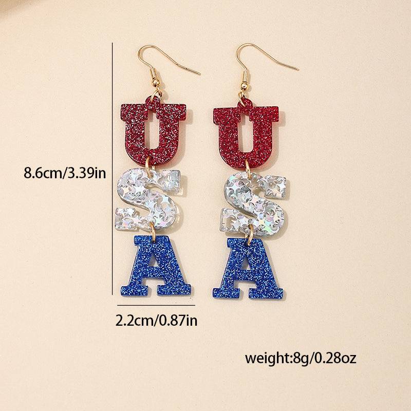 Love Letter Acrylic Earrings - Vienna Verve Collection