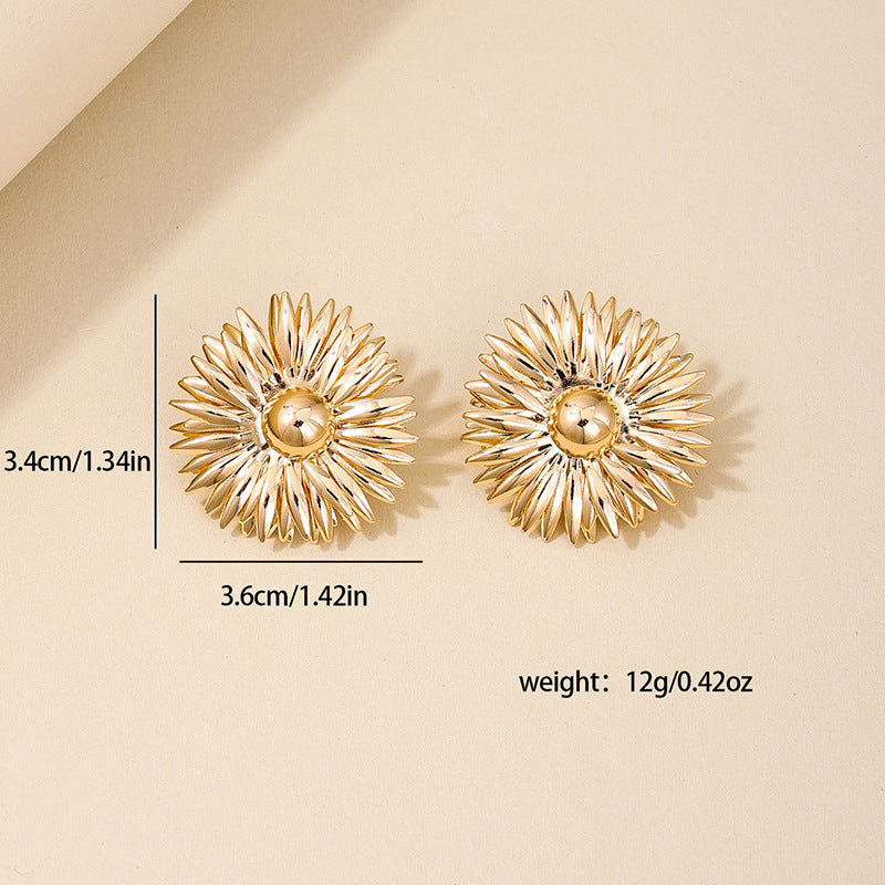 Sunflower Retro Earrings - Vienna Verve Collection