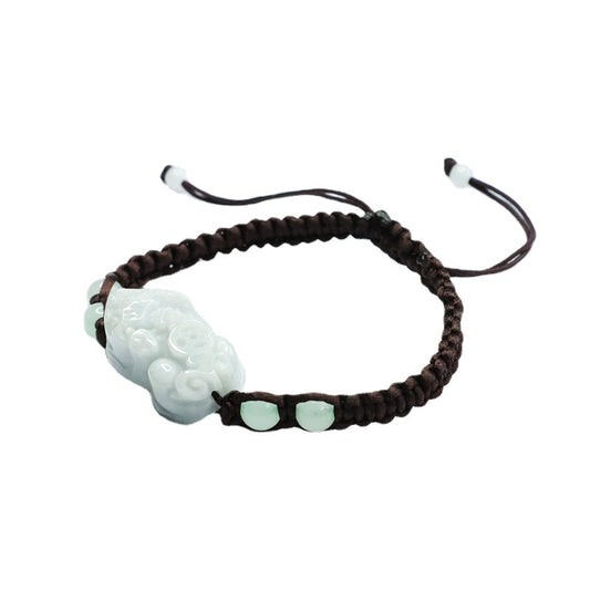 Fortune's Favor Sterling Silver Jade Bracelet