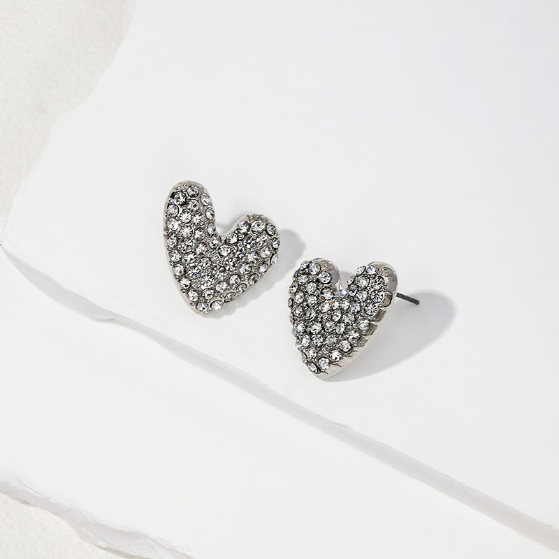 Luxurious French-inspired Rhinestone Earrings for Elegant Women