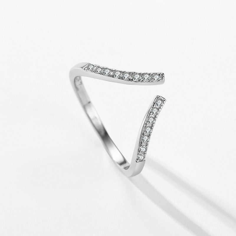 Sterling Silver Zircon Ring - Everyday Genie Collection