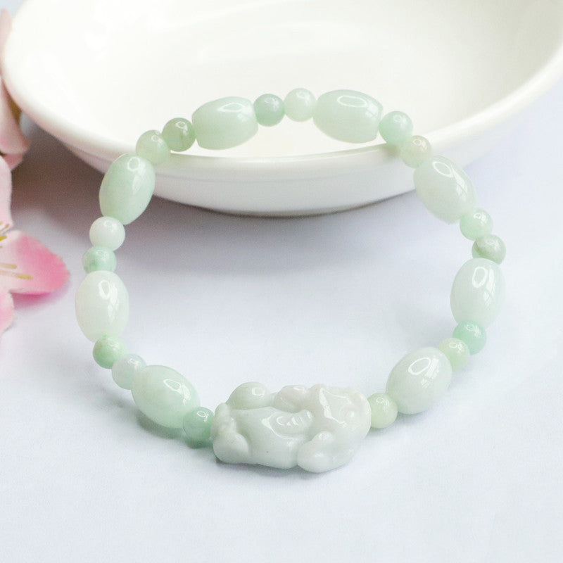 Fortune's Favor Sterling Silver Jade Bracelet