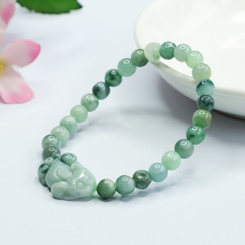 Fortune's Favor Sterling Silver Jade Bracelet