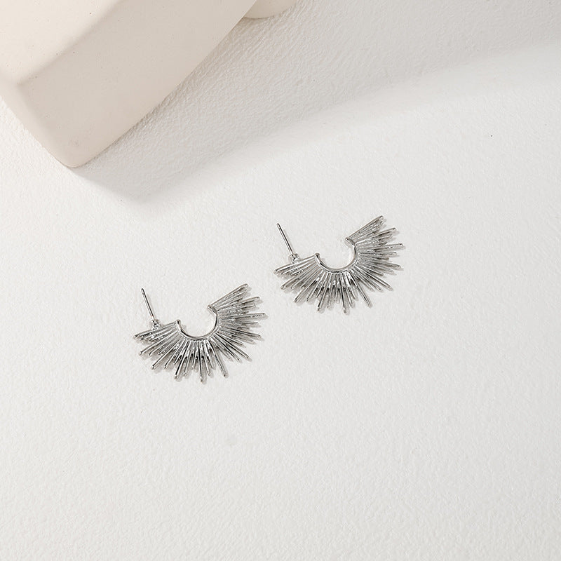 Sunlit Metal Earrings - Vienna Verve Collection