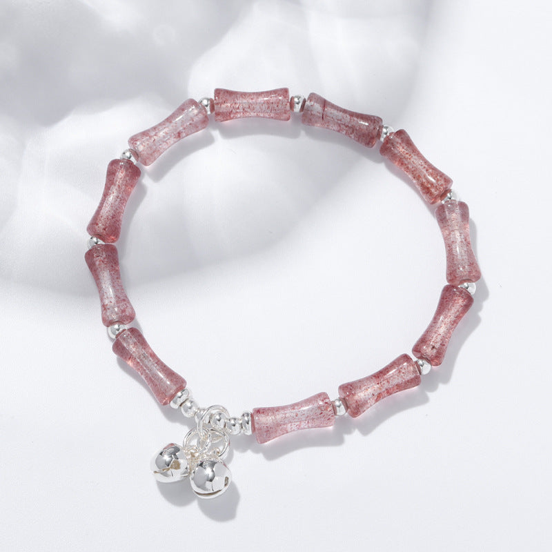 Luxurious Sterling Silver Crystal Beaded Bracelet