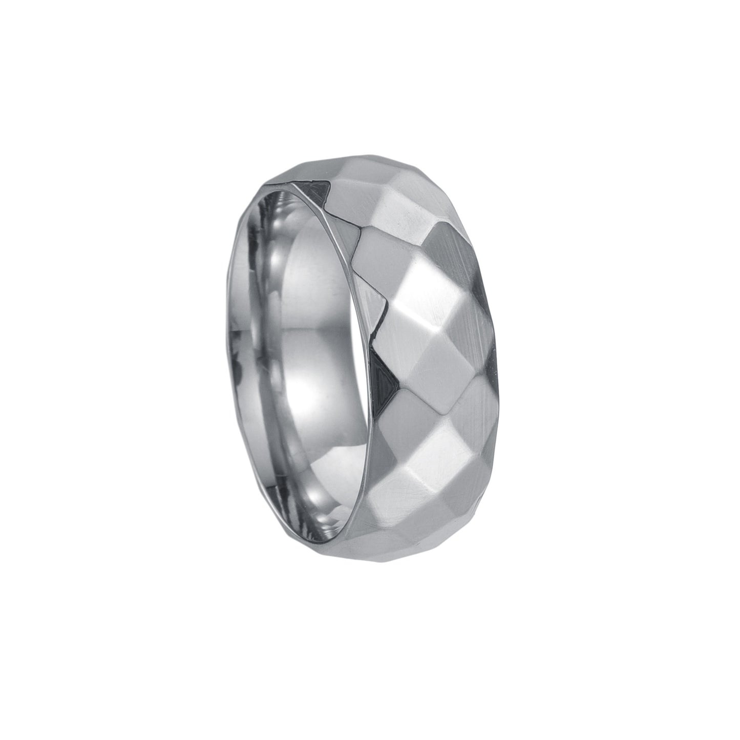 Geometric Stainless Steel Men's Ring by Planderful - Everyday Genie Collection