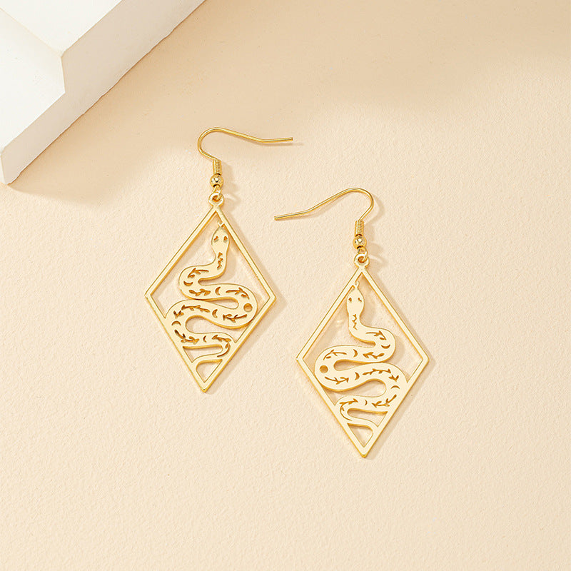 Hollow Snake Earrings - Vienna Verve Collection