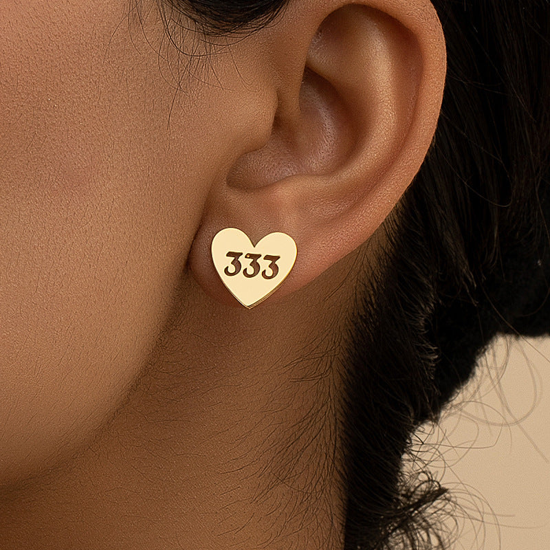 Metallic Digital Love Earrings - Vienna Verve Collection