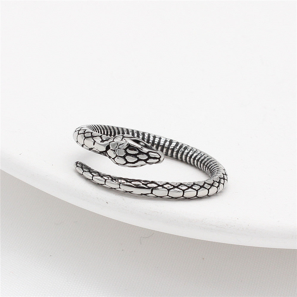 Python Snake Titanium Steel Ring for Men